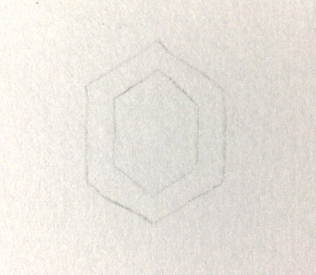 銀色の線画
