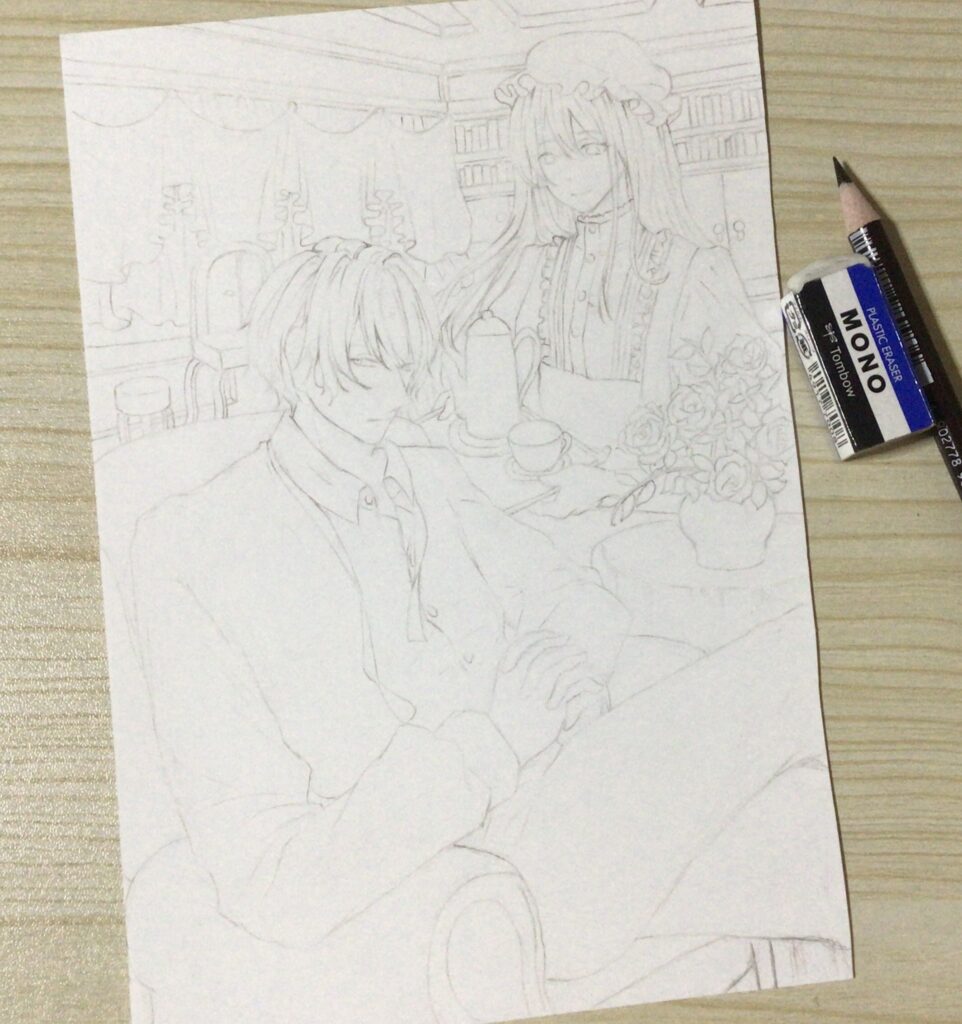 消しゴムかけ