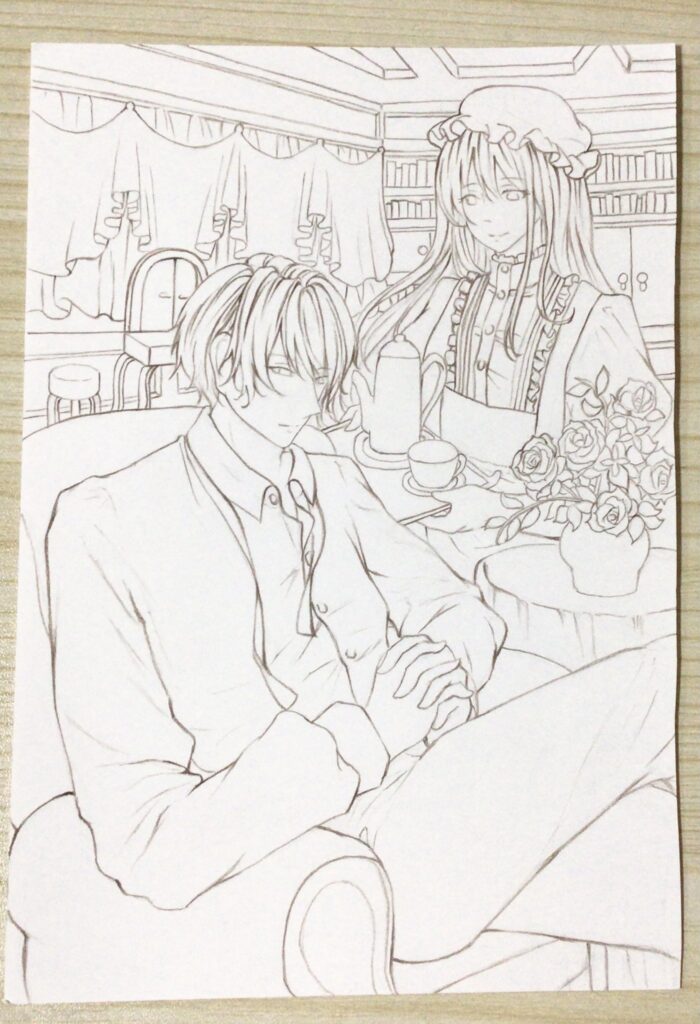 線画完成