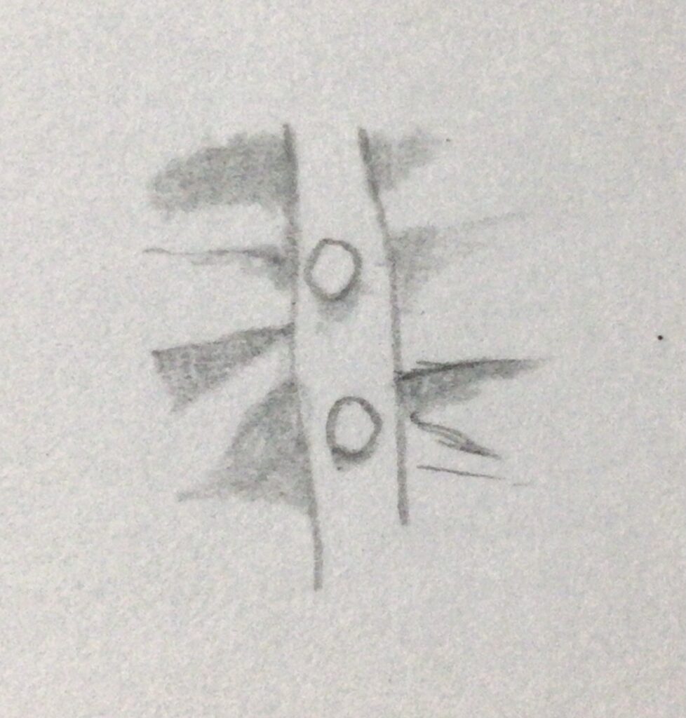 ねずみ色を塗る