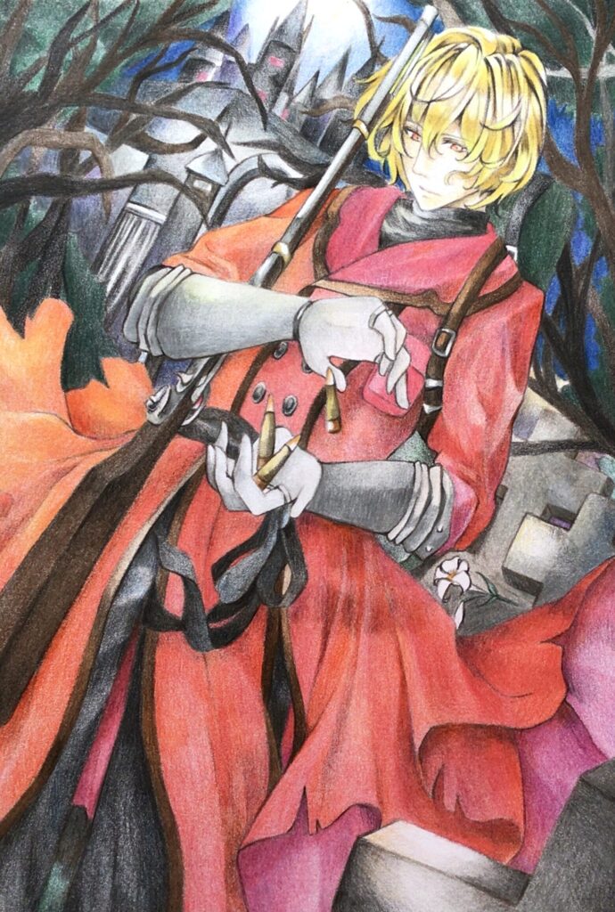 赤い狩人イラスト