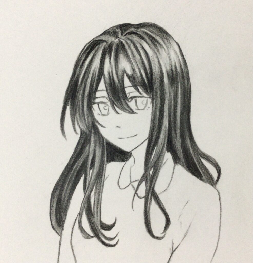 黒色で塗る