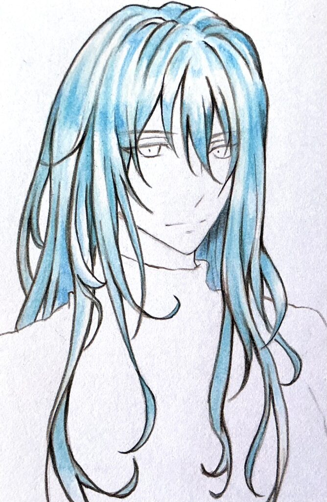 輪郭線をなぞる