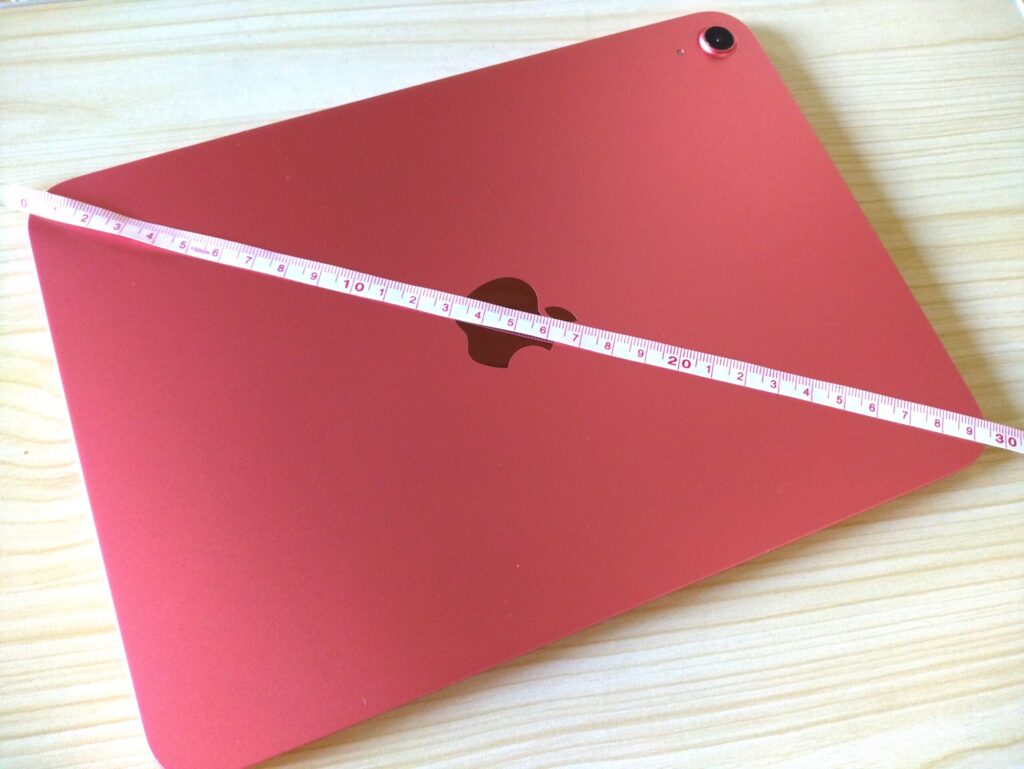 ipadインチ測り