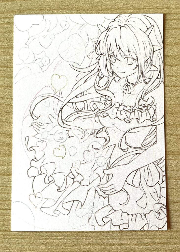 マーメイド線画