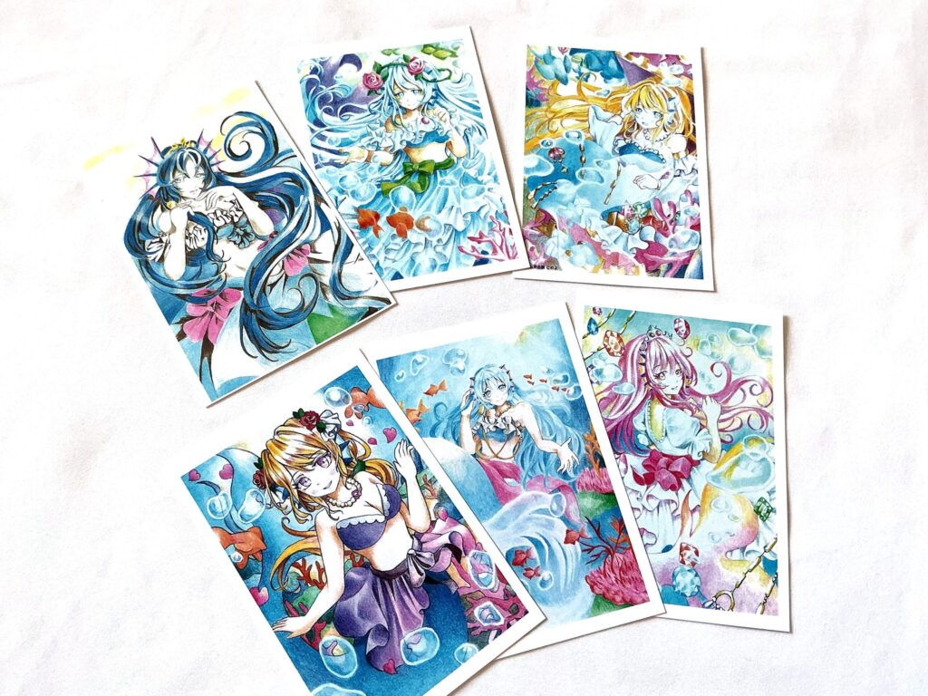 マーメイド７枚ポストカード