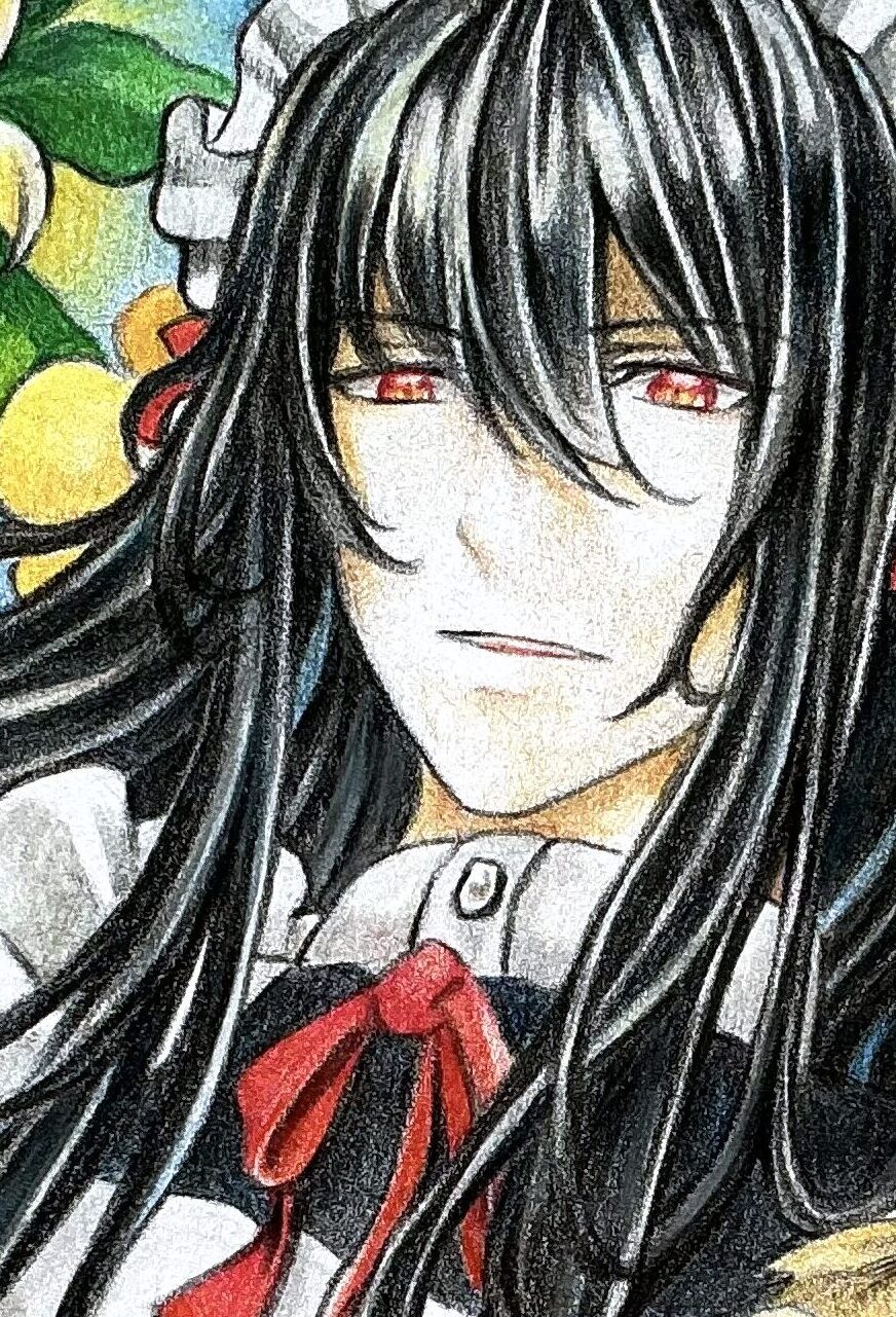 メイド服の長髪男子