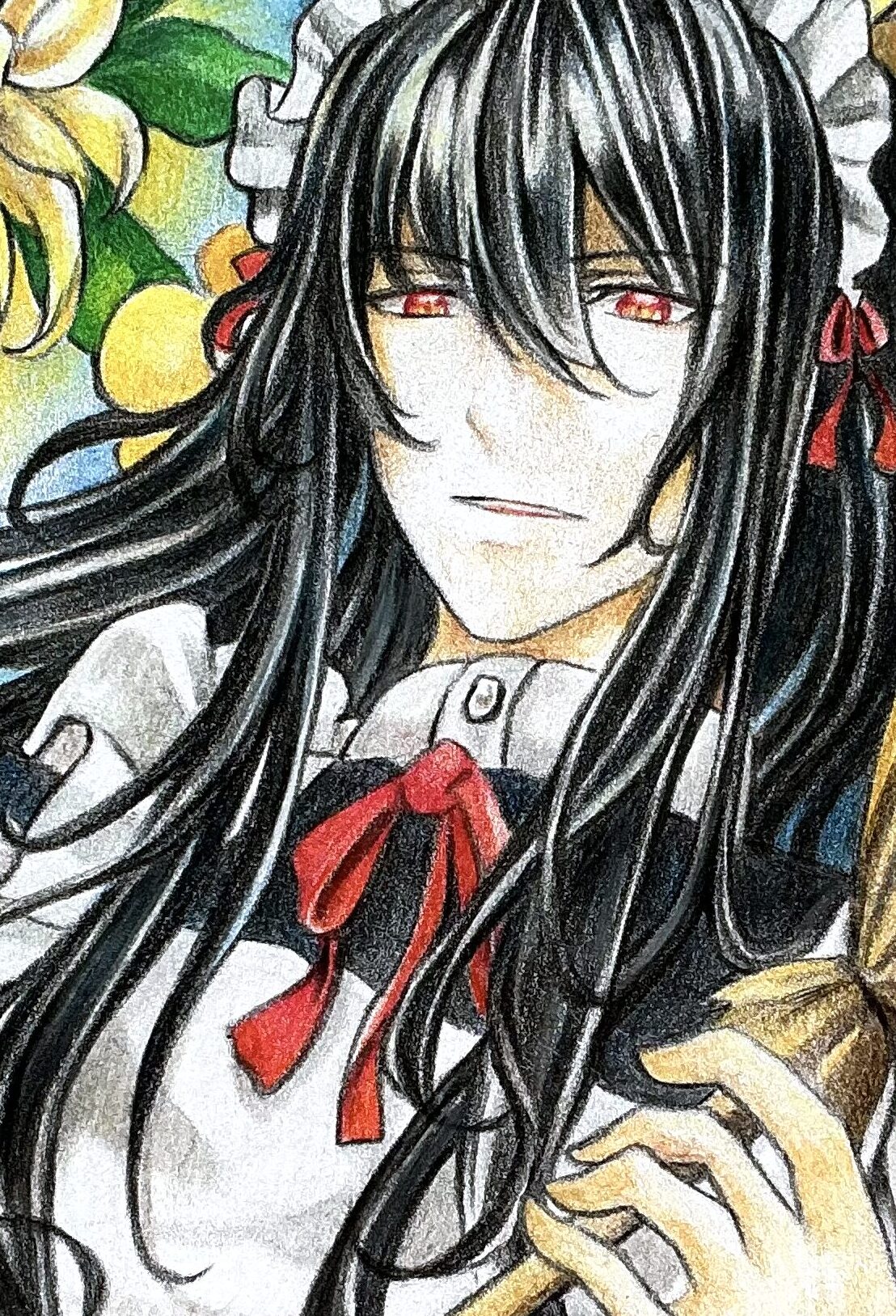 メイド服の長髪男子