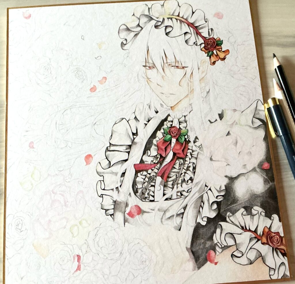 メイド服色塗り