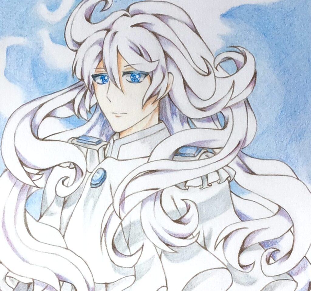 銀髪イラスト