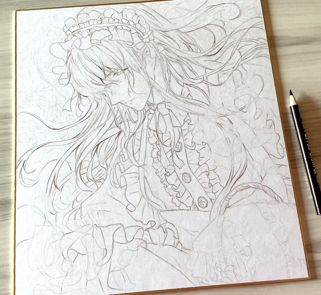 線画中